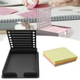 thumbnail image 1 of Sticky Note Holder with Stencil, Sticky Note Dispenser Compatible with Post-It Note, Post It Note Template and Organizer for Self-Sticky Note Pads(Sticky Notes Contain), 1 of 5