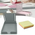 thumbnail image 1 of Sticky Note Holder with Stencil, Sticky Note Dispenser Compatible with Post-It Note, Post It Note Template and Organizer for Self-Sticky Note Pads(Sticky Notes Contain), 1 of 5