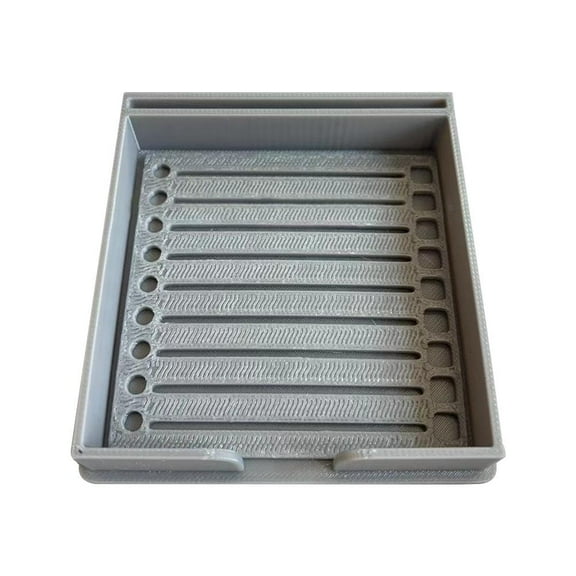 Sticky Note Holder with Built-in Stencil for Precise Writing, Desk Organizer for To-Do Lists, Compact Plastic Dispenser