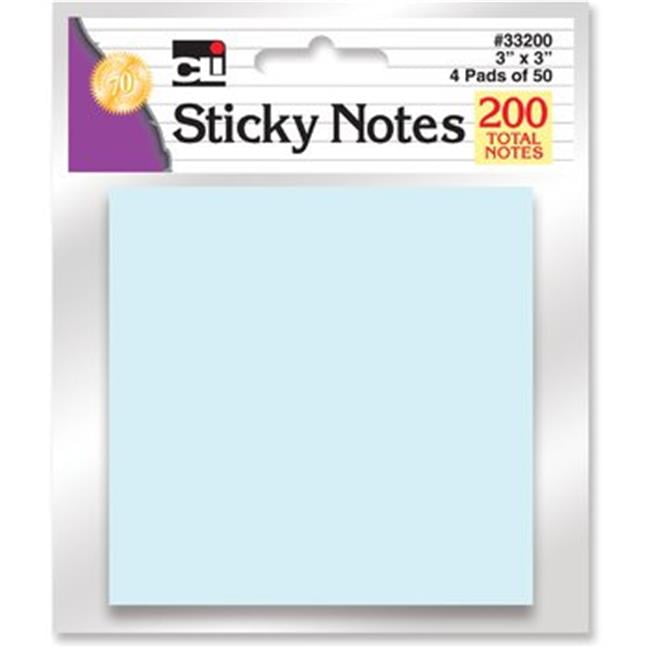 Sticky Notes Assorted Pastel 4 Pads