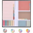 thumbnail image 1 of - Sticky Note Set, 410 Pack, Vintage Colors, Transparent Sticky Notes Tabs, Translucent Sticky Note Dividers Tabs, Stocky Notes for Bible Journaling, 1 of 9