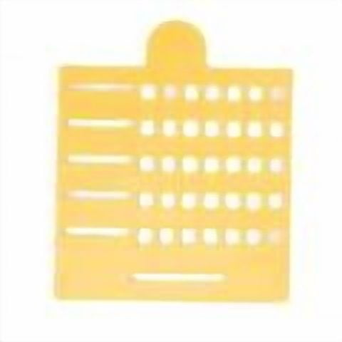 Sticky Note Stencil Set, 5 Templates, 1 Color Note, Yellow Box for To-Do Lists