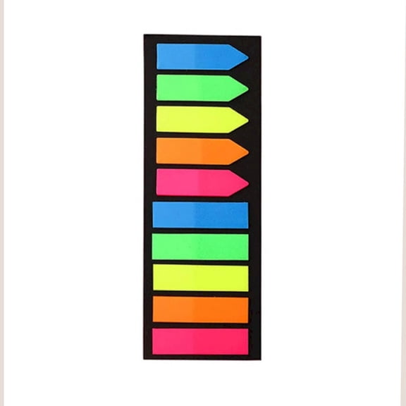 Sticky Note Tabs Book Tabs Post It Flags Mixed Arrow and Flat Index Tabs Writable Transparent PET Sticky Tabs for Books Planners Documents, 200 Sheets