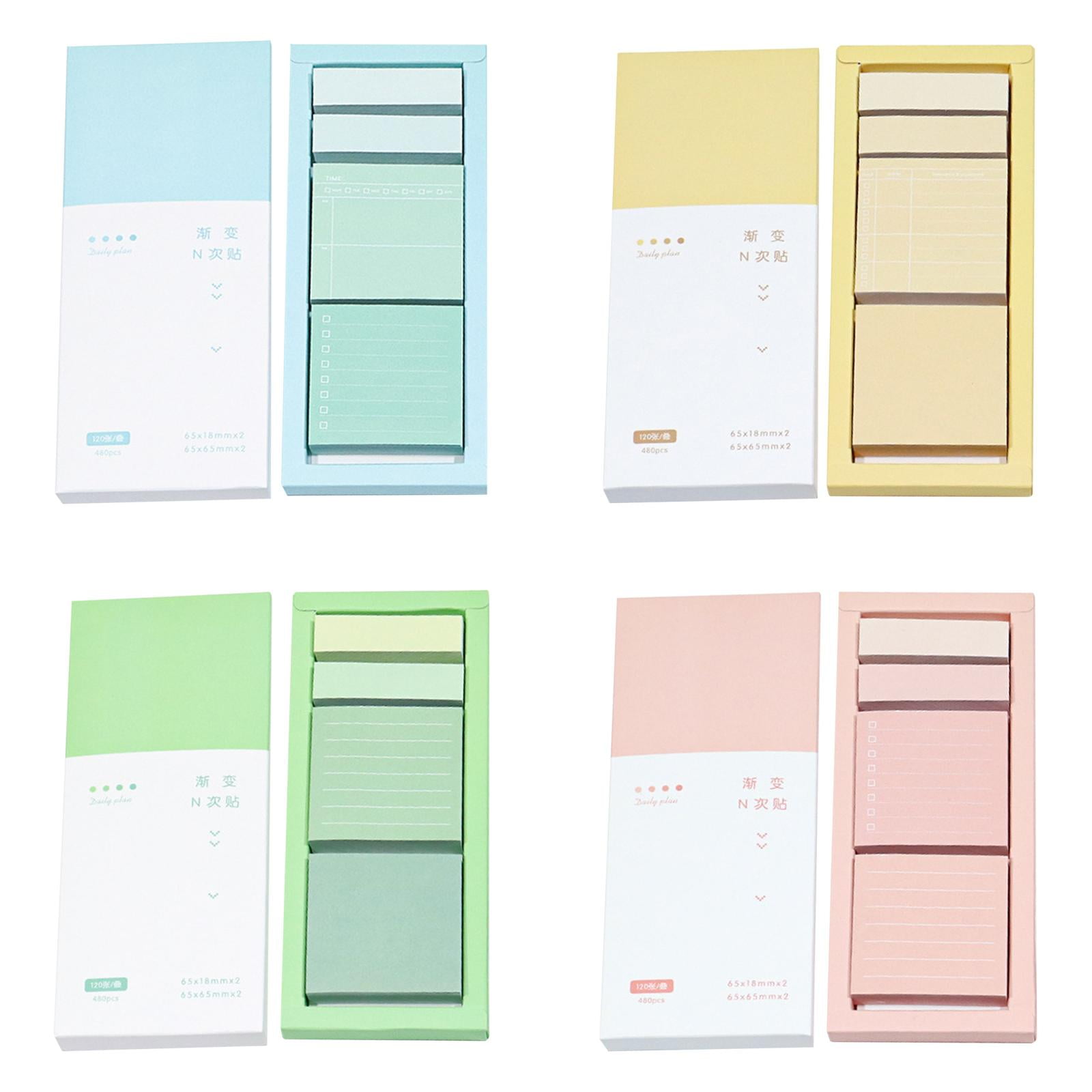 Sticky Note Tabs,Sticky Note set,Sticky Notes Set 480 Sheets Lined Pads ...
