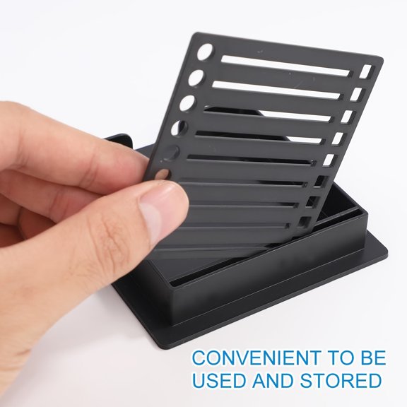 Sticky Note Template Holder Box, with Optional Refill Note Paper Desktop Marking Memo Organizer