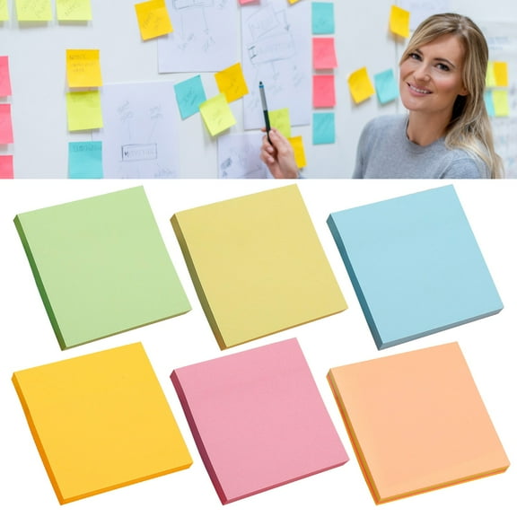 Sticky Note a Feet Tearable and Super Sticky Notes Bright Colors 100 Sheets