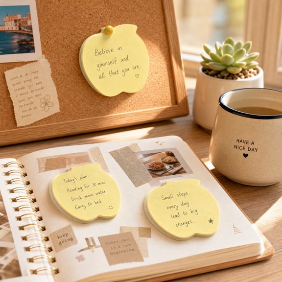 Sticky Notes 100 Count Multicolor, 2.9 x 2.9 Inch RemovableNotes for To-Do Lists, Planners, Office and Book Annotation