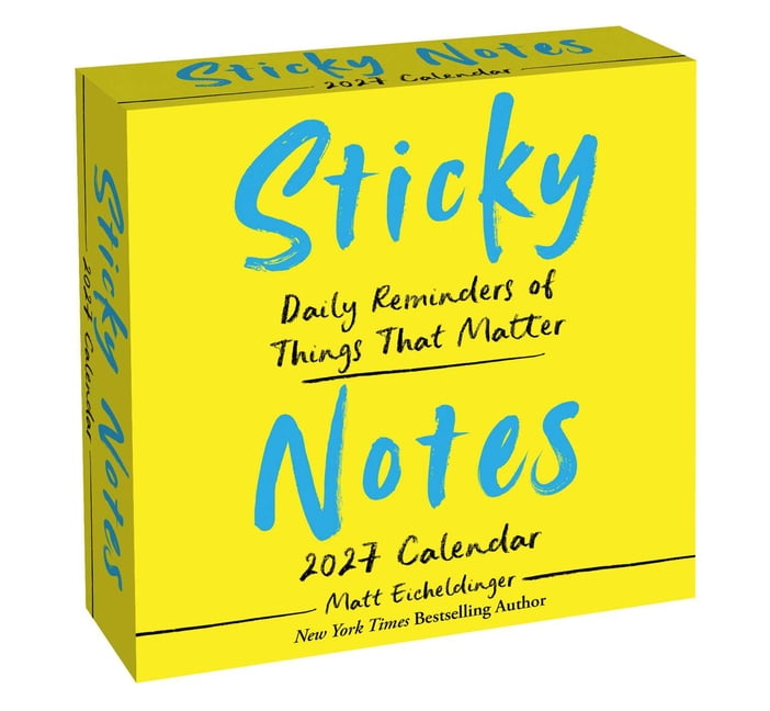 Sticky Notes 2027 Day-To-Day Calendar: Daily Reminders of Moments That Matter, (Paperback)