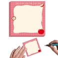 thumbnail image 1 of Sticky Notes 3.15×3.15 Inch Pink Grid Border Self Adhesive Memo Pads - Cute Decorative Note Pads for Home Office Organization, Refrigerator Messages, Planner Stickers & Daily Reminder Notes, 1 of 8