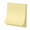 thumbnail image 1 of Sticky Notes,3x3 Inch Self-Stick Pads,100 Sheets/Pack Tearable Scrapbook Paper for Home,Office Annotation & Reminder Markers,Yellow, 1 of 7