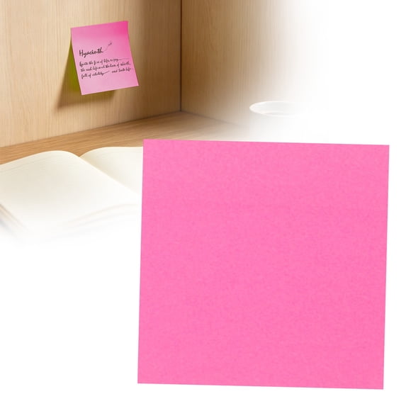 Sticky Notes, 3x3 Inch Sticky Note Pads, 100 Sheets Tearable Adhesive Removable Memo Pads, Self-Stick Notes for Marking, Reminders, Organization & Planning, Desk, Office & Home Supplies, Hot Pink