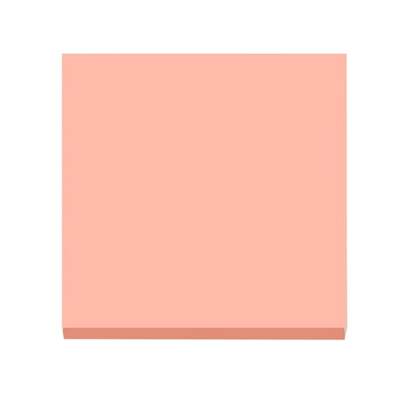 Sticky Notes 3x3 Inches, 100 Sheets Light Pink Self-Stick Pads, Easy to Post for Home, Office, Notebook