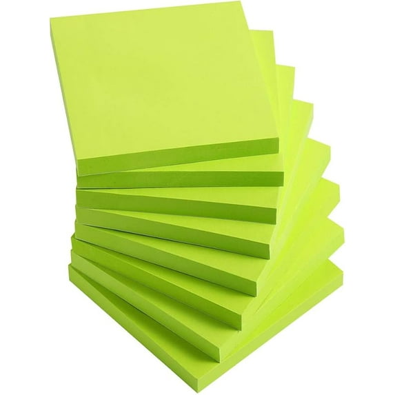 Sticky Notes 3x3 Inches,Self-Stick Pads,Easy to Post for Home,Office,Notebook,8 Pads/Pack