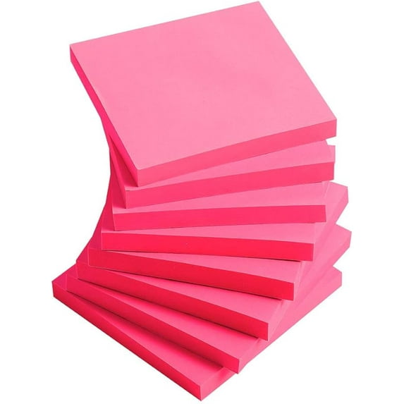 Sticky Notes 3x3 Inches,Self-Stick Pads,Easy to Post for Home,Office,Notebook,8 Pads/Pack