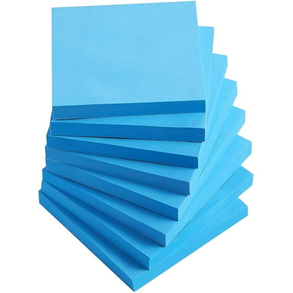 Sticky Notes 3x3 Inches,Self-Stick Pads,Easy to Post for Home,Office,Notebook,8 Pads/Pack