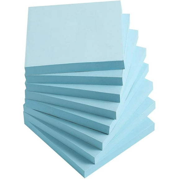 Sticky Notes 3x3 Inches,Self-Stick Pads,Easy to Post for Home,Office,Notebook,8 Pads/Pack