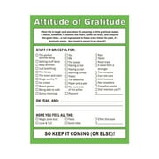 Sticky Notes 50 Sheets 3.93x5.11"Sticky Note Assortment, Memo Pads Adhesive Memo Pad for Reminder Studying Travel Office Supplies,Greetings To Do List Notepad Nifty Notes,Attitude of Gratitude