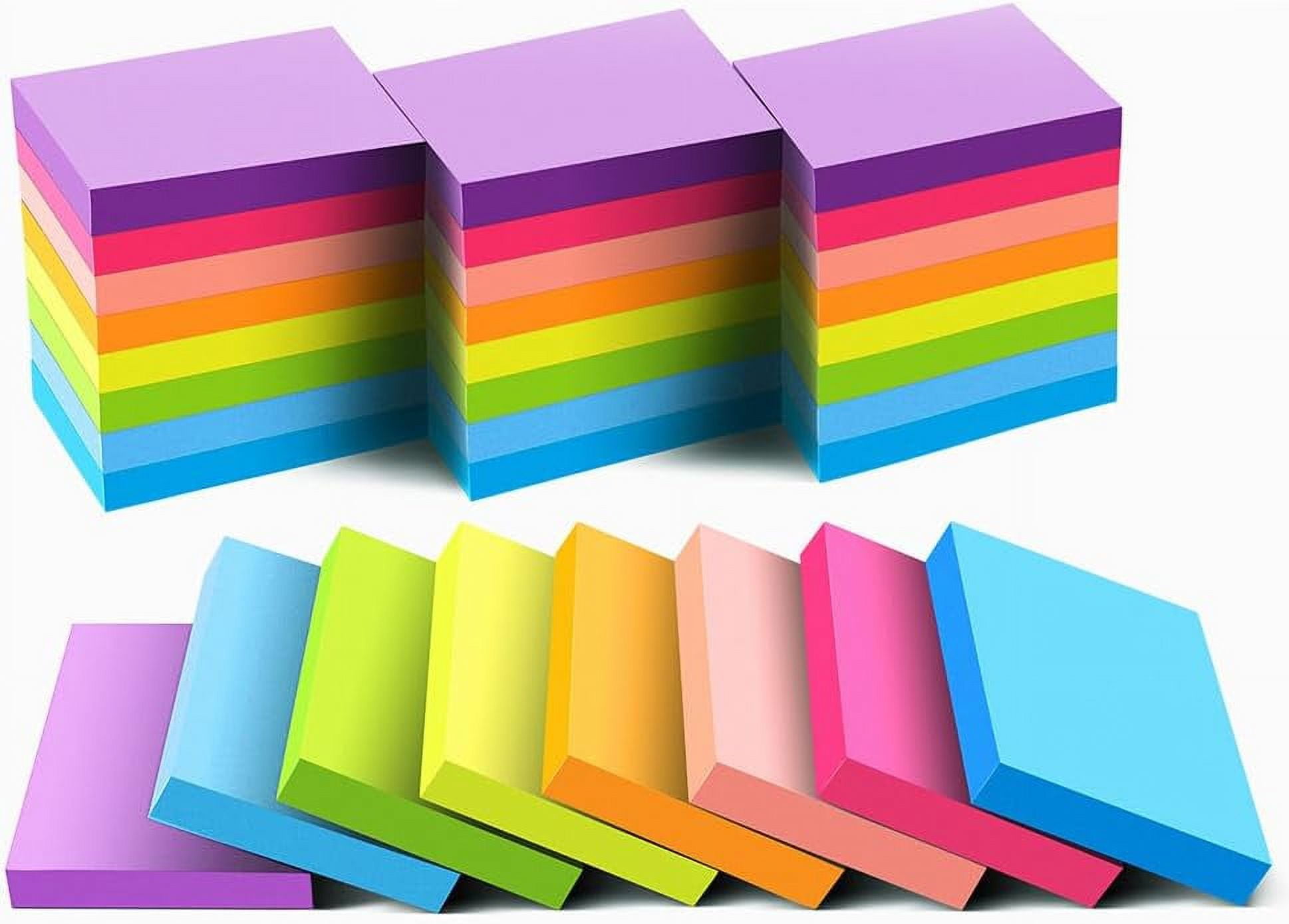 Sticky Notes , Bright Colors Self-Stick Pads - Walmart.com