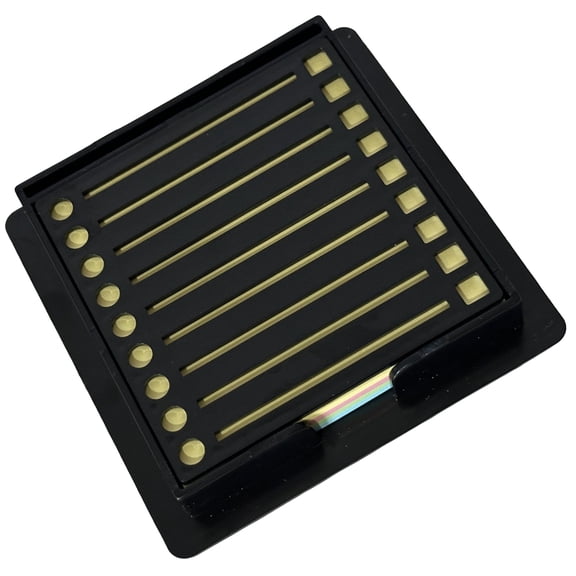 Sticky Notes Organizers Notepads Dispenser Sticky Notes Holder with Stencil Sticky Note Dispenser