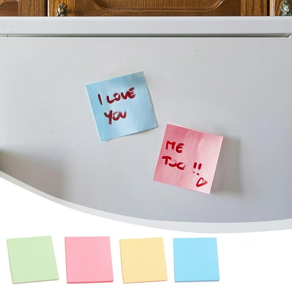 Sticky Notes Pack | 3x3 Inch Multicolor Memo Pads | 100 Sheets | Removable Sticky Paper | Strong Hold | Tear-Resistant | Assorted Bright Colors | Desktop Office Home Organization