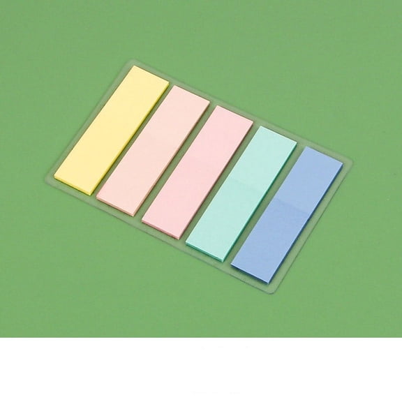 Sticky Notes Transparent Index Tabs Set Waterproof Page Markers Annotating Labels for Books Fluorescent Colored Filing Tags Office School Supplies (1 Piece Set) #529 D