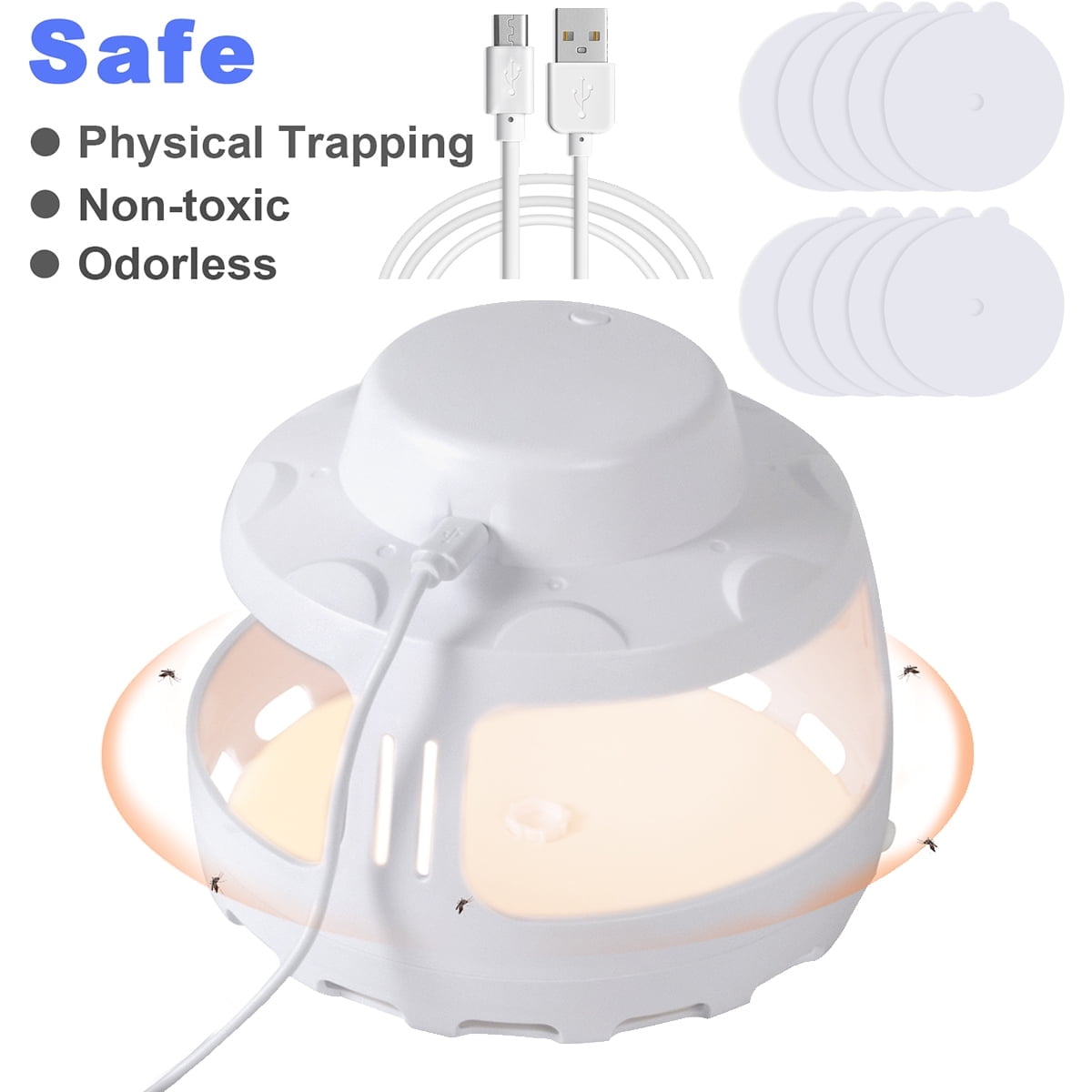 Curated visual reference: Gallery Detail: Sticky Pad Flea Trap With 10 Glue Discs Non Toxic