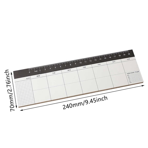 Sticky Planner Adhesive Paper Note Columnar Scheduler Organizer to-do One Size Weekly