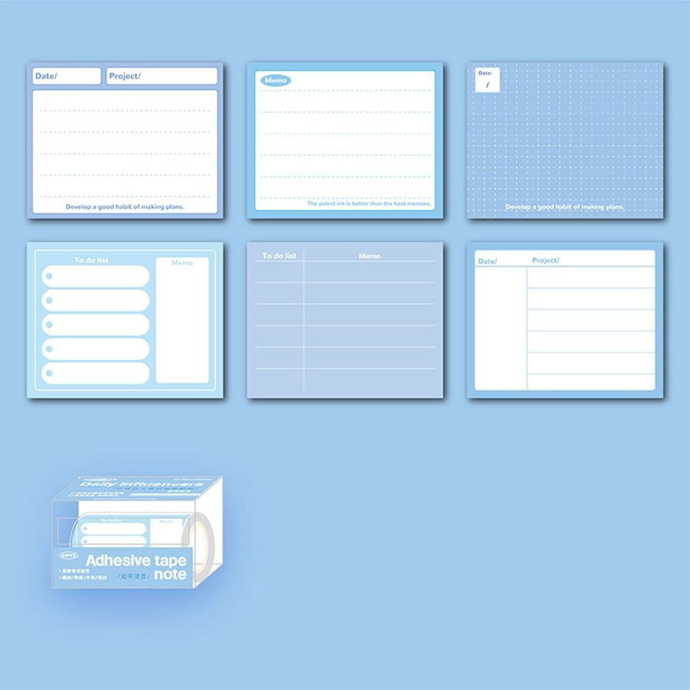 Sticky Reminder Pull-out Roll Memo Pad Memorandum Reading Notes Label ...