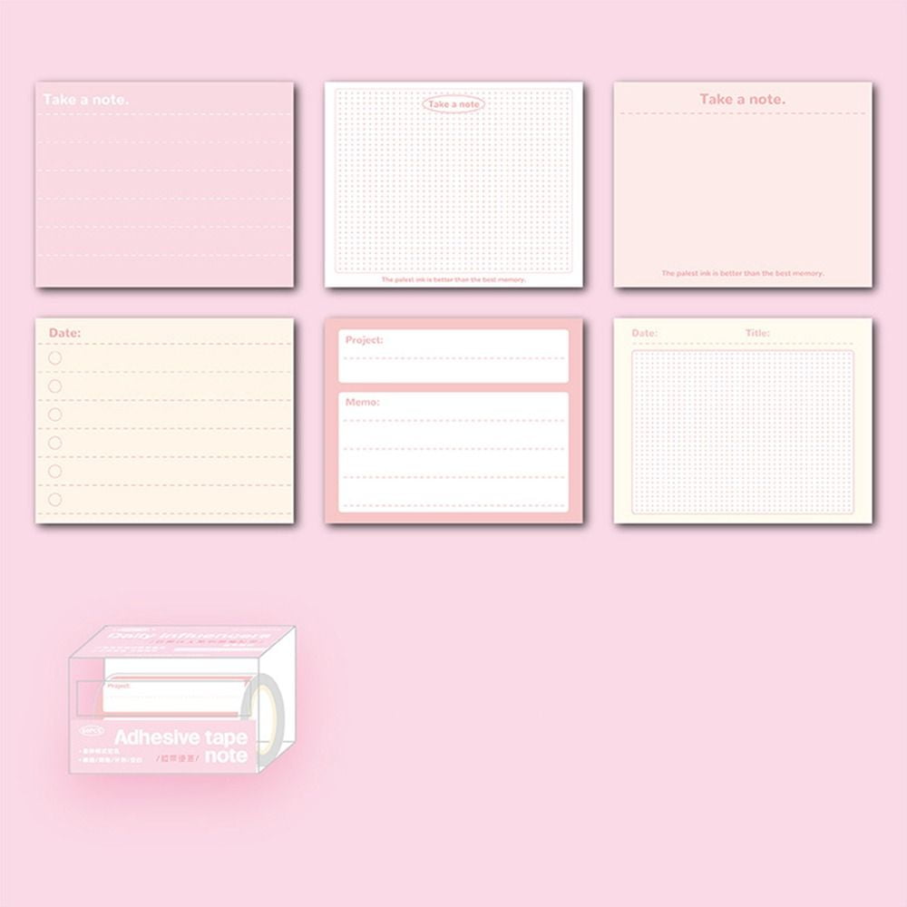 Sticky Reminder Pull-out Roll Memo Pad Memorandum Reading Notes Label ...