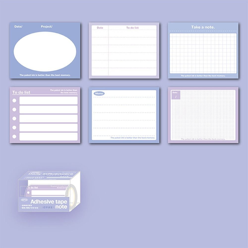 Sticky Reminder Pull-out Roll Memo Pad Memorandum Reading Notes Label ...