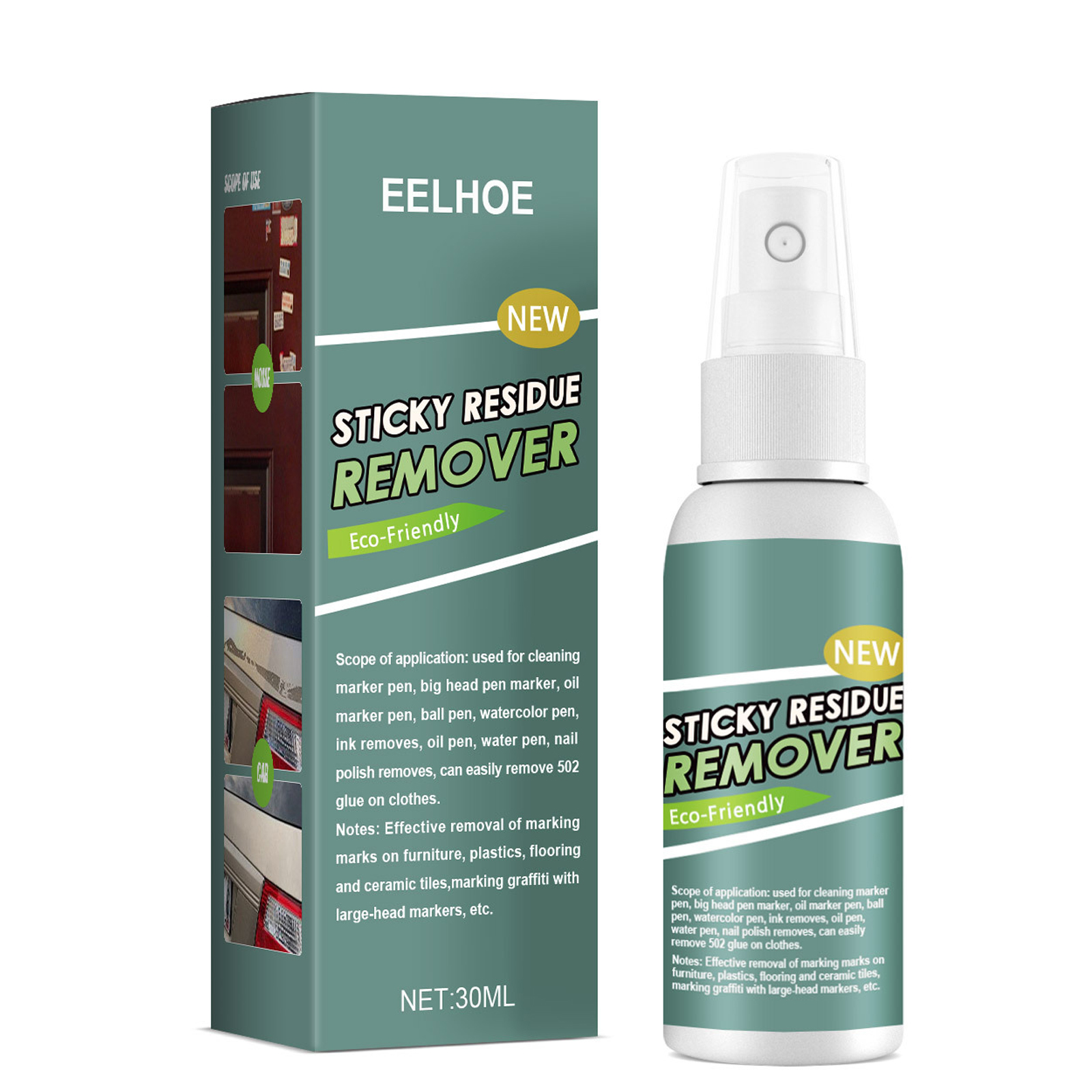 Sticky Residue Remover Quick And Easy Safe Sticker Remover Sticky Cleaner  Spray 