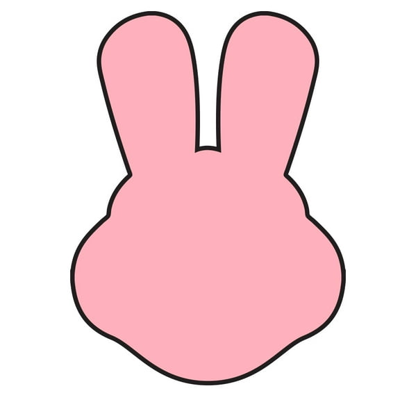 SHAPES ETC. Sticky Shape Notepad - Bunny With Ears