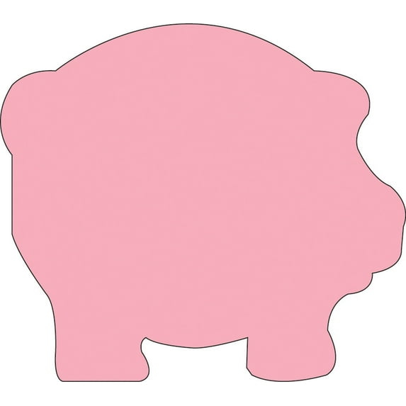 Sticky Shape Notepad - Pig