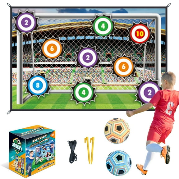Sticky Soccer Game,Stryka Skillzone - Soccer Accuracy Target Game,Sticky Soccer Pro Velcro Soccer Game,Indoor Outdoor Toss Soccer Goal Game