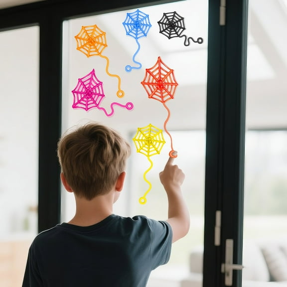 Sticky Spider Web Slime 30 Pack, Stretchy String Fidget Toys Bulk Set, Novelty Stress Relief Putty for Anxiety, Mini Sensory Party Favors for Halloween Office Home Relaxation, Fun Group Gift Idea