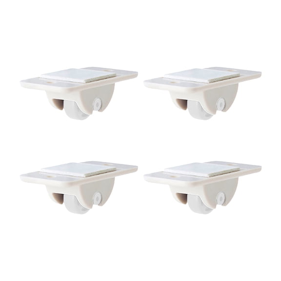 Sticky Storage Box Casters 4 Pack, Trash Storage Adhesive 4Pc Shelf Roller Box Pulley Caster Organizer Small Can Tools & Home Improvement