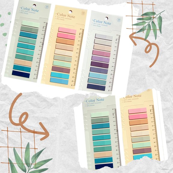 Sticky Tabs, Morandi Bookmark Index Flags Sticky Notes, Waterproof Writable Sheets - 1000 Pcs