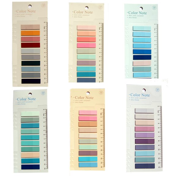 Sticky Tabs, Morandi Bookmark Index Flags Sticky Notes, Waterproof Writable Sheets - 1200 Pcs