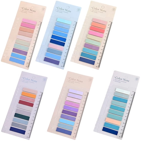 Sticky Tabs Sticky Index Tabs for Annotating Books | Transparent Sticky Notes 6 Packs | 1200 Pcs