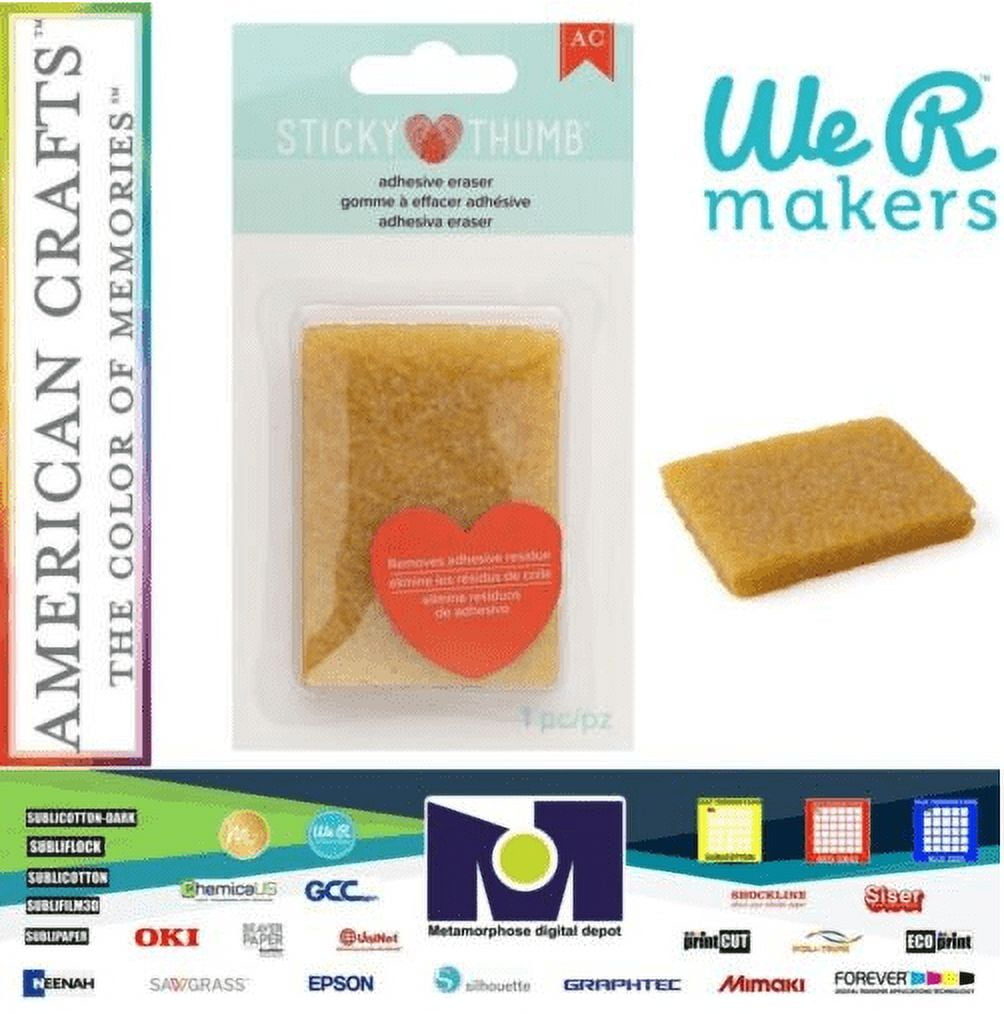 Sticky Thumb Adhesive Eraser-Yellow