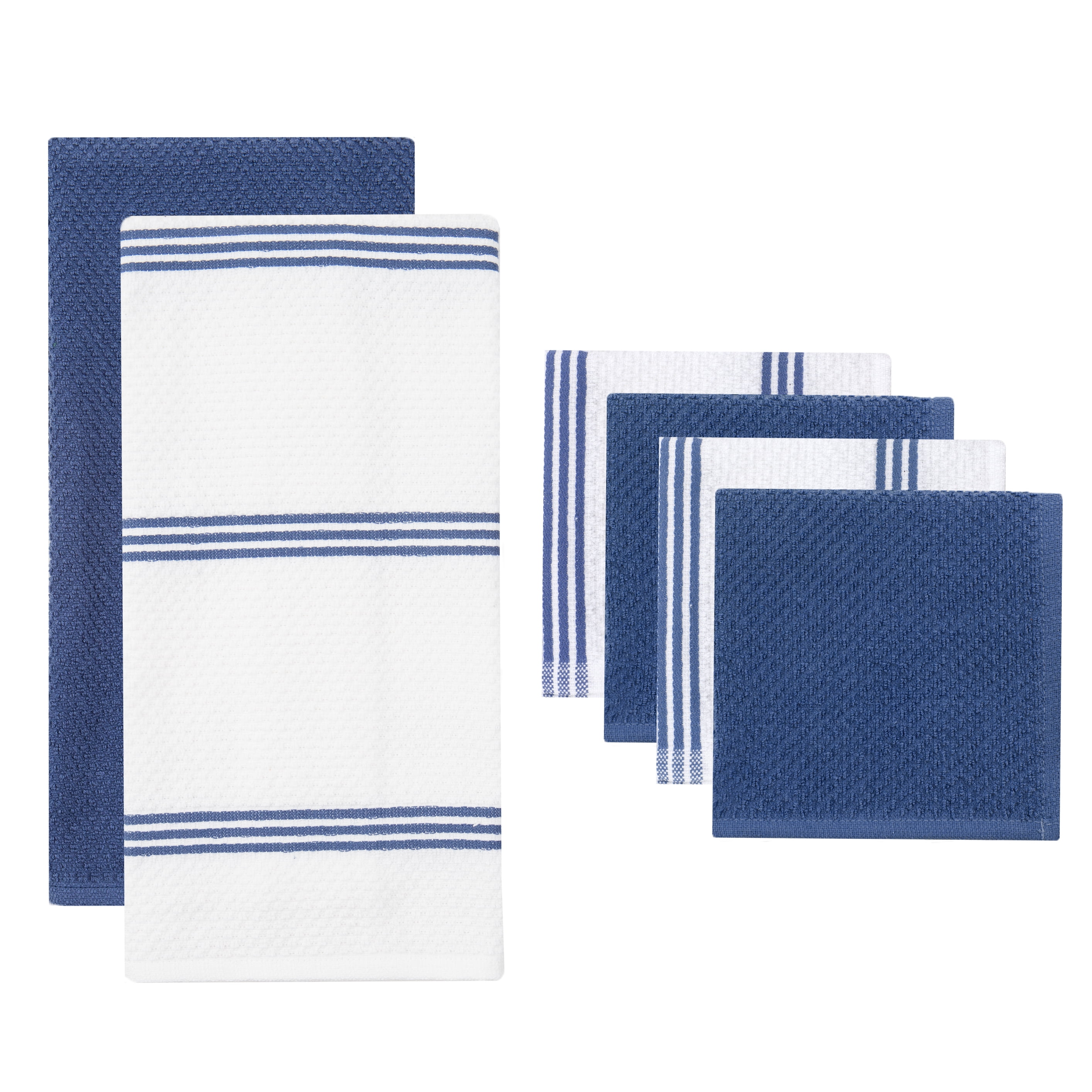 6pk Cotton Dishcloths White - Room Essentials™
