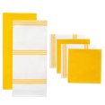 thumbnail image 1 of Sticky Toffee, 6 Pack, Cotton Terry Kitchen Towel and Dishcloth Set, Yellow, 1 of 4