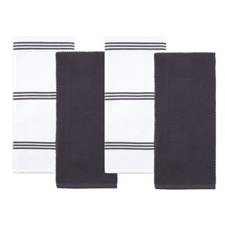 Kitchen Towels - Cream Stripe, Set of 2, Gives to World Central
