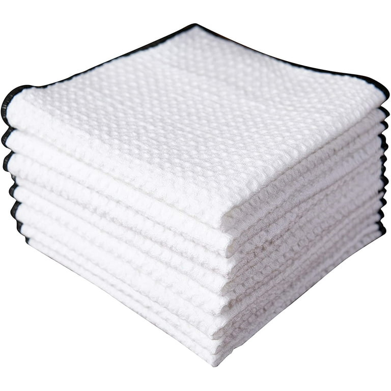 Clorox Bleach Friendly, Quick Dry, 100% Cotton Washcloths (12 in. L x 12 in. W) Highly Absorbent (12-Pack, White)