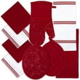 thumbnail image 1 of Sticky Toffee 9-Piece Set, 100% Cotton, Non-Slip Oven Mittens and Dish Potholder, Absorbent Cooking Linen, 1 of 8