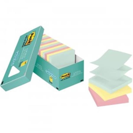 Sticky note MMM Notes Cabinet Pack in Marseille Colors, 3 x 3, Pack of 18