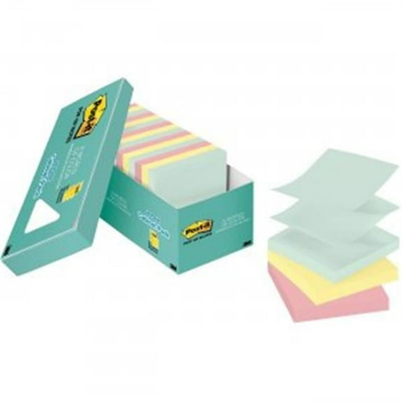 Sticky note MMM Notes Cabinet Pack in Marseille Colors, 3 x 3, Pack of 18