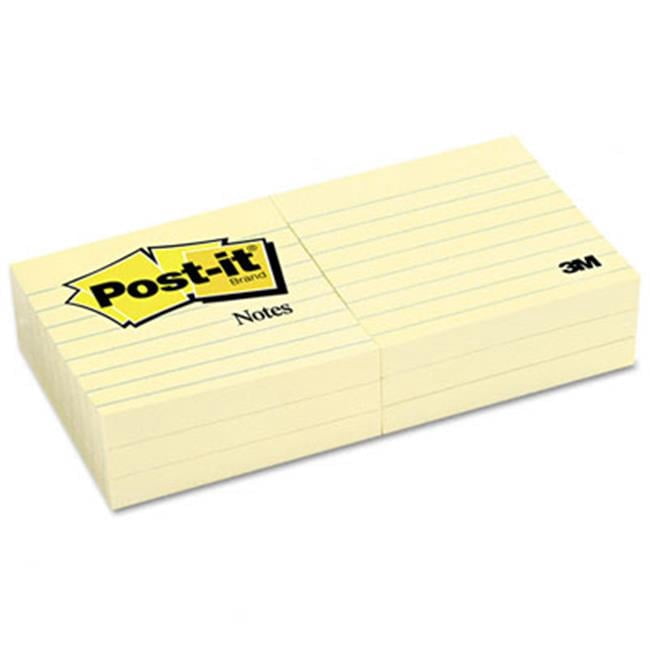 Sticky note Notes  Original Notes- 3 x 3- Canary Yellow- 6 100-Sheet Pads/Pack