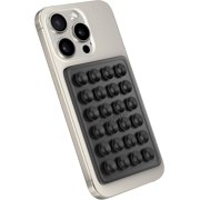 StickyGrippy Suction Phone Case Mount, Sillicon Adhesive Phone Accessory for iPhone and Android, Hands-Free Fidget Toy Mirror Shower Phone Holder, Tiktok Videos and Selfies Black