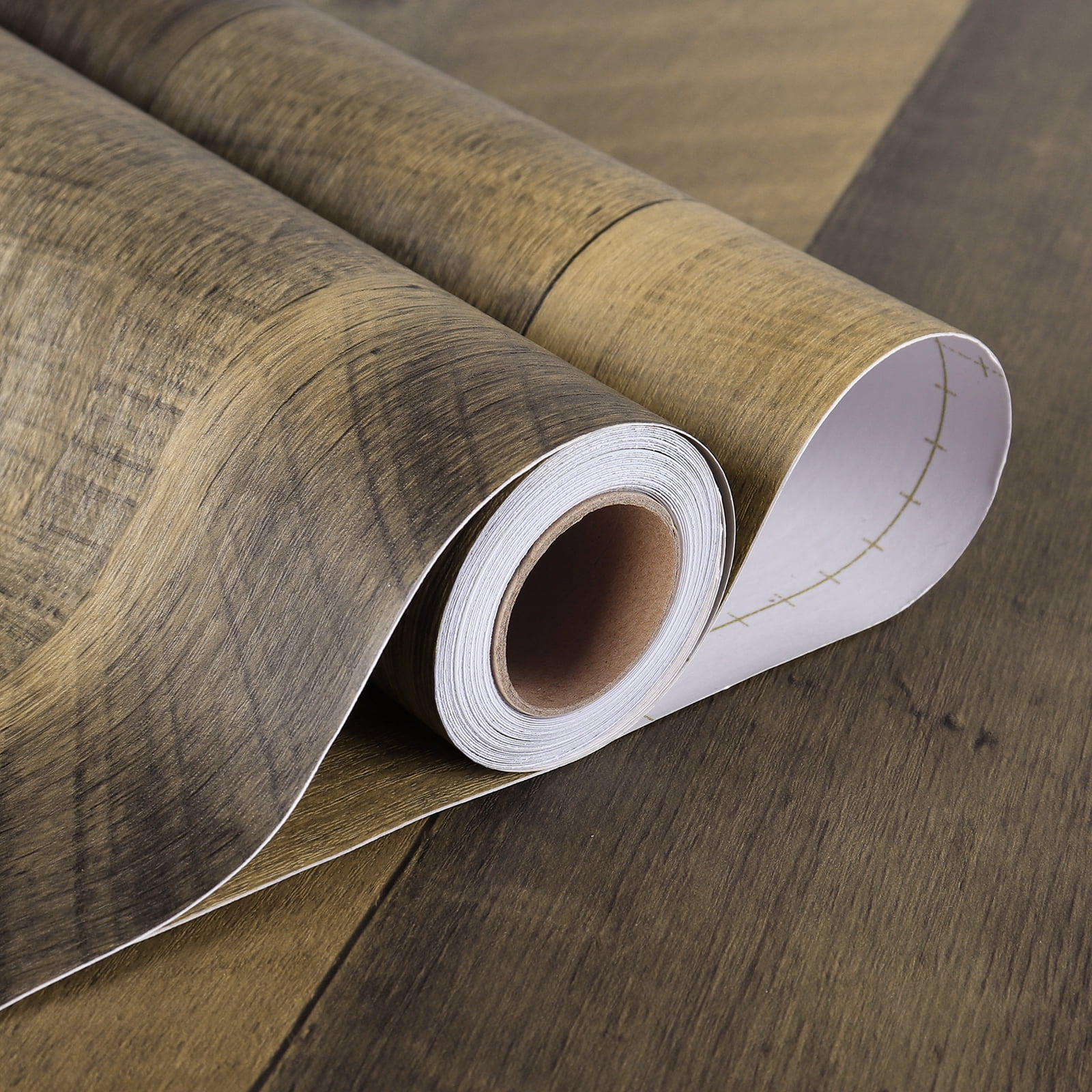 Stickyart 24"x160" Light Brown Shiplap Peel and Stick Wallpaper